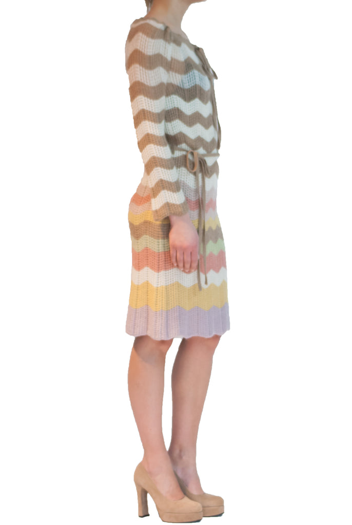 Long sleeve knitted dress