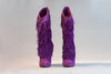 Purple suede forever tina fringe boots