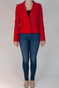 Bright red wool-blend jacket