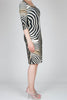 Zebra printed cotton dress