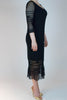 Wool black dress